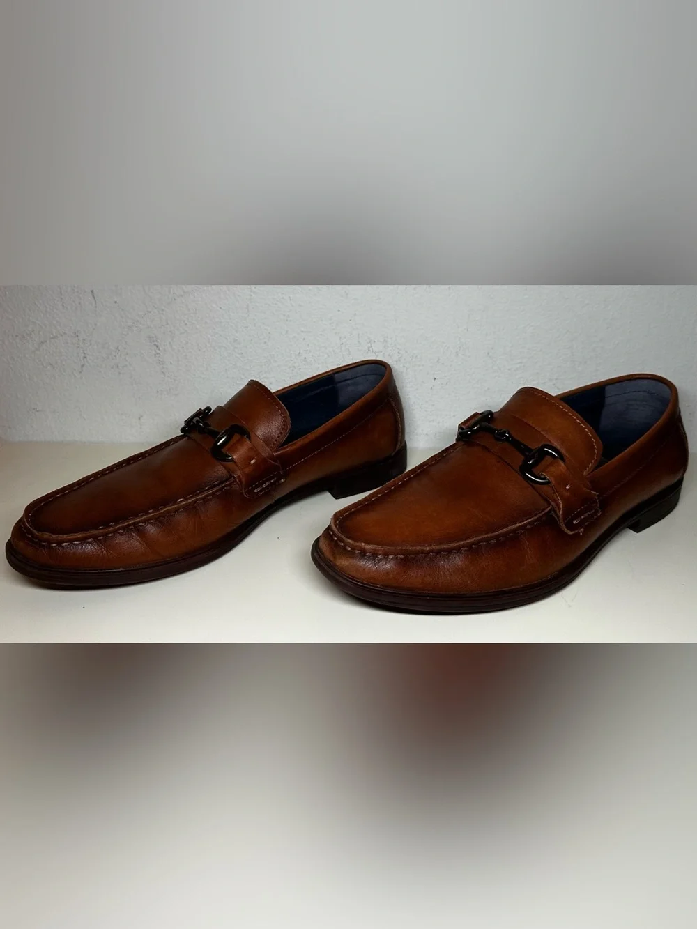 Men's Brown Leather Bit Loafers